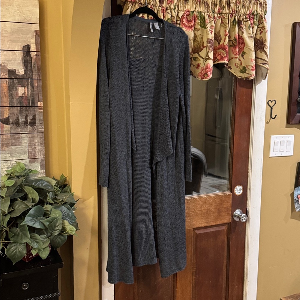 H&M Dark Gray Long Cardigan